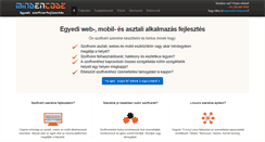 Desktop Screenshot of mindencode.hu